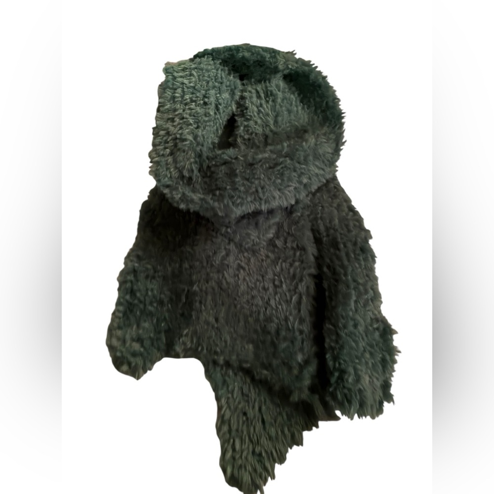 INC International Concepts Forest Green Furry Scarf